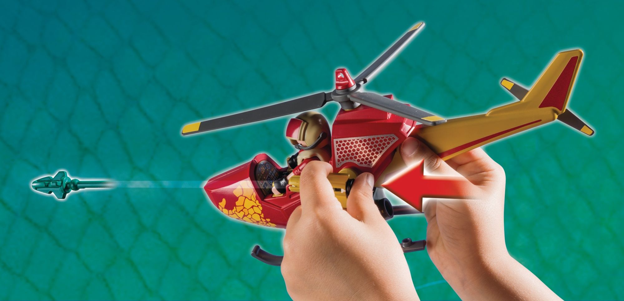 PLAYMOBIL Dinos 9430 Adventure Copter with Pterodactyl - Speelgoedset
