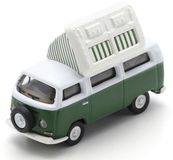 Schuco VW T2 Campingbus, groen/wit, 1:87