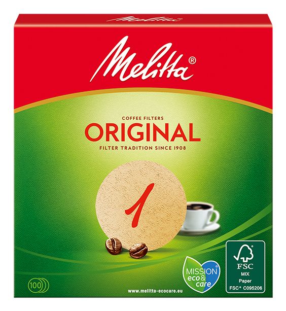 Melitta Original 1 - Koffiefilter N°1 - Rond - 94mm - 100 stuks