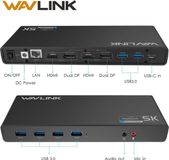 Wavlink USB-C Universal Docking Station met Dual 4K Display