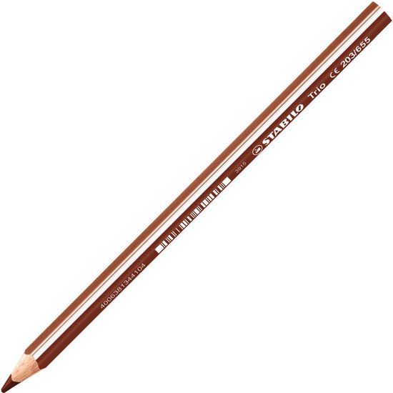 STABILO Trio Thick - Dik Driekantig Kleurpotlood - lichtbruin - 4.2 mm