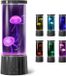 GelldG Kwallenlamp - Aquariumlamp in de vorm van een kwal - 17 kleuropties - Met afstandsbediening - Werkt op batterijen/USB