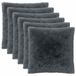 vidaXL Kussensloop 6 pcs HEERLEN Antracietkleurig 65 x 65 cm PV Fleece
