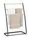 Relaxdays Handdoekrek badkamer - 86 cm - staand - zwart
