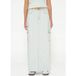 10DAYS Jupe Sergé Slub Mousse Marine Taille : S