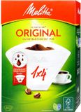 Melitta Filter Papers 1x4 white Aroma, 80 stuks