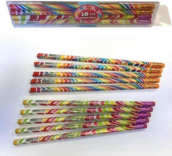 Simply for Kids HB Potlood met Gum 10 Stuks - Kleurenmix