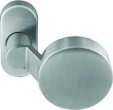 Artitec Knop vlak gekropt ovaal rozet rvs mat excl. stift