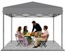 QEENTOE Tente de réception pliable, 3x3 mètre, gris