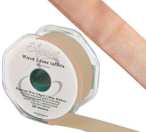 Eleganza 2-Toon Taffeta Rose Goud, 38mm x 20m