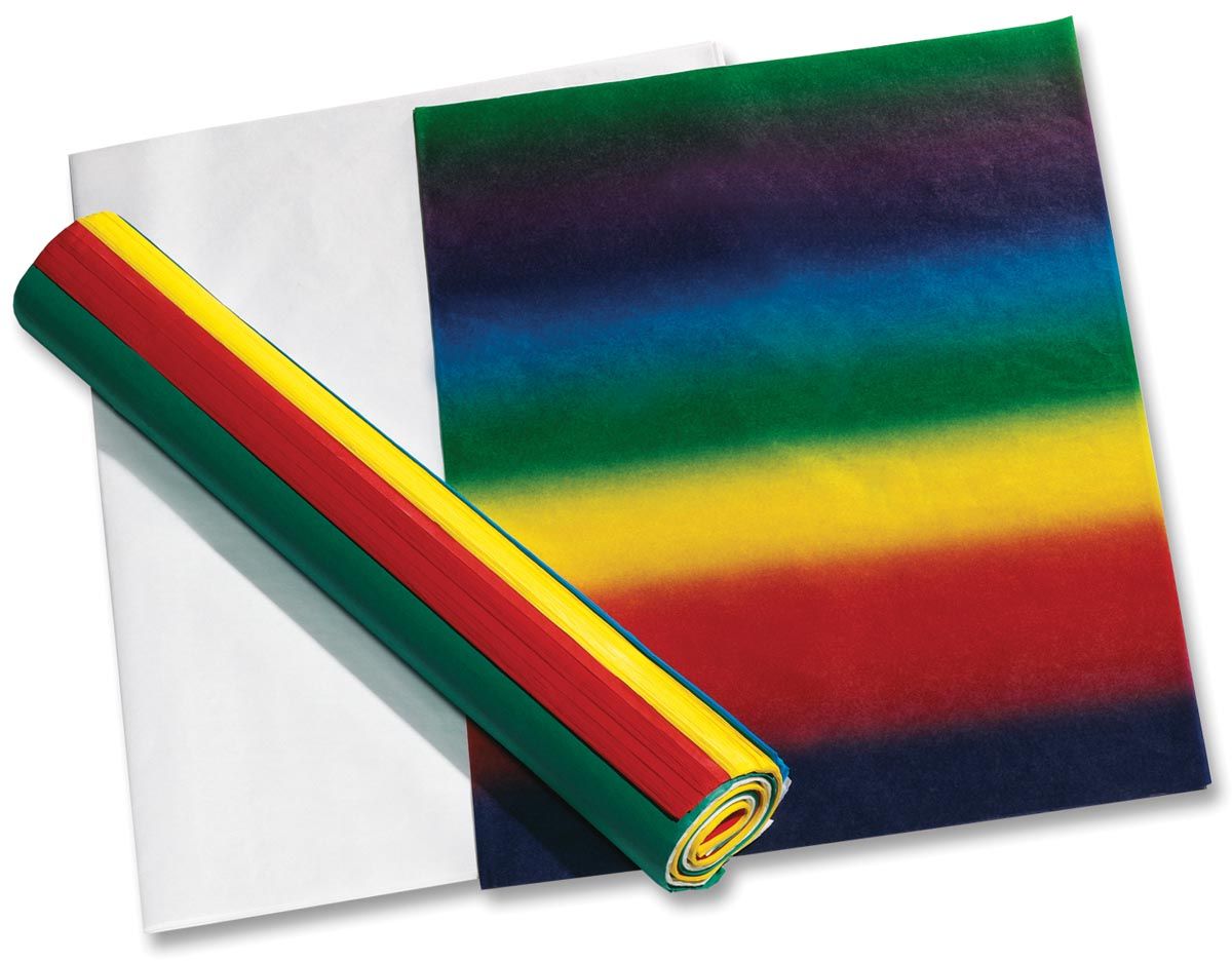 Folia Panda Zijdepapier geassorteerde kleuren: donkerblauw wit lichtgroen paars zwart bruin geel groe..