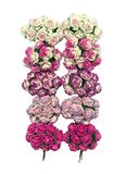 100 Mulberry 100 stks Mini Rose Gemengde Kleur Roze Bloem Paper 10 mm scrapbooking Bruiloft Poppenhuis Card Supplies Producten, Producten uit Thailand