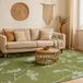 LOLA&MOI Vloerkleed Lola&Moi Parsley Blossom 170 x 240 cm Groen