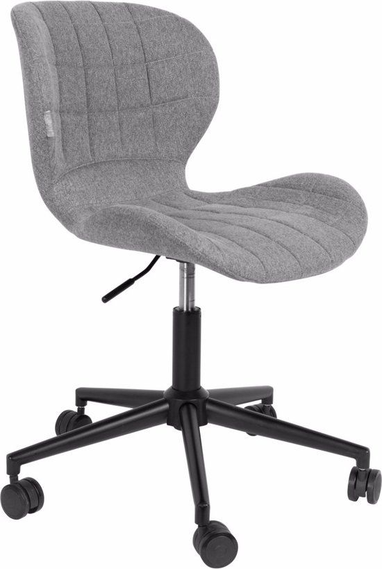 Zuiver OMG Office Bureaustoel - Grijs - Zonder Armleuningen