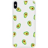 Avocats Bedrukt siliconen hoesje compatibel met iPhone XS Max