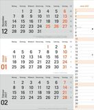 times&more 3-Monatsplaner, orange 2027