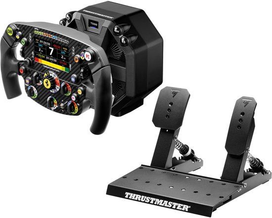 Thrustmaster T598 Servo Base + SF-25 Wheel + Raceline Pedals LTE - Direct Drive Force Feedback Sim Racing Bundle - PS5 - PC