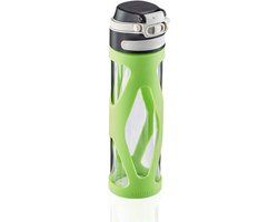 Leifheit 03260 Drinkfles - 600 ml - Zwart/Groen/Transparant