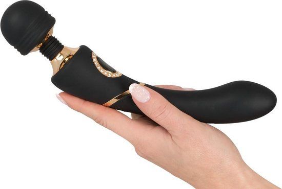 Cleopatra - Wand Massager Vibrator - Zwart - Oplaadbaar - 10 standen - 4.3 cm diameter