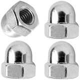 cyclingcolors 4 x blinde wielmoeren, staal, M9 x 1, M10 x 1, 5/16 inch, 3/8 inch, voor achter, doe-het-zelf, fiets (M10 x 1 (niet dun))