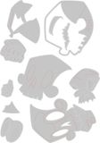 Sizzix Thinlits Die Set - Skelly Colorize 10PK 664746 Tim Holtz