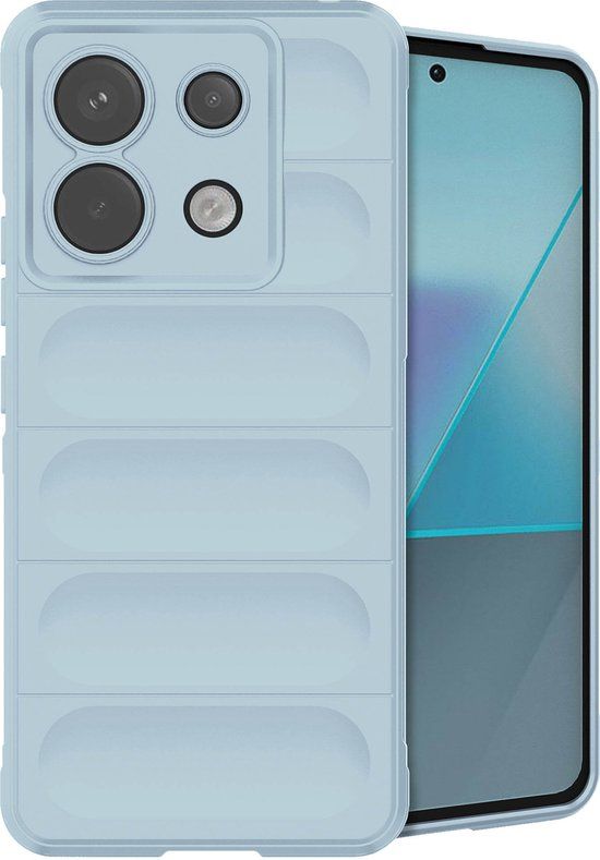 iMoshion Hoesje Xiaomi Poco X6 Pro - Siliconen Backcover - Lichtblauw