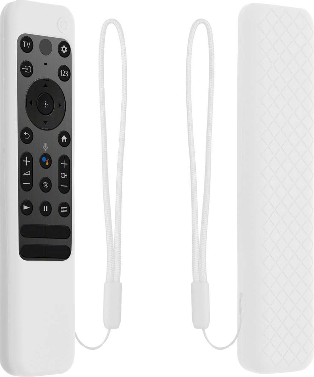 kwmobile hoes compatibel met Sony RMF TX800U XR-A80K XR-X90K - Siliconen anti-slip hoes voor afstandsbediening in wit