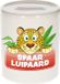 Bellatio Decorations Shoppartners Bv Kinder spaarpot met spaar luipaard opdruk - keramiek - luipaarden spaarpotten