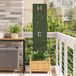 Écran de confidentialité de jardin vert olive 32 x 140 cm Acier laminé à froid