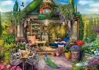 Schmidt Spiele 59794 Gartenhausglück in de wijngaarden, puzzle de 1000 pièces