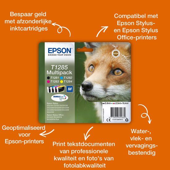 Epson T1284 - Inktcartridge / Geel