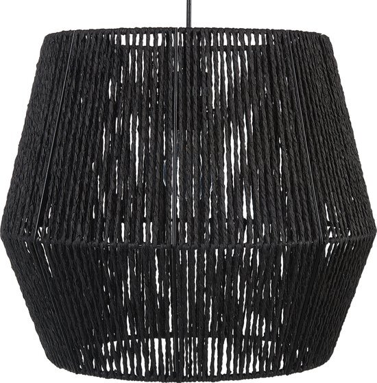 Beliani gweru - hanglamp-zwart-papier touw