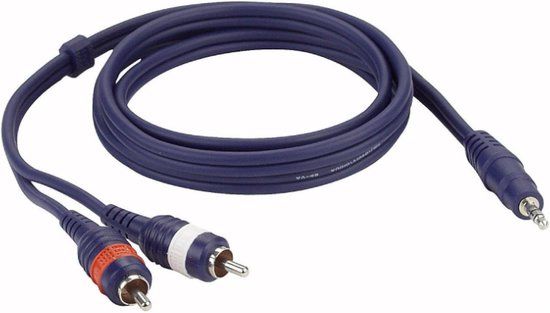 DAP Audio Mini Jack naar RCA Overgangskabel 3m - Mini Jack Stereo naar 2x RCA (Tulp) - 3m
