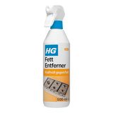 HG Vetverwijderaar, krachtige reiniger voor het moeiteloos verwijderen van vetvuil en olie, veelzijdig en veilig voor alle oppervlakken, 500 ml spray