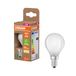 OSRAM LED-lamp in klassieke minibolvorm, met decoratieve LED-gloeidraad in frosted design, energie-efficiëntieklasse A, E14, 1,2 W, 255 lm, 2700 K, warm wit. Zonder opwarming, 6-pack