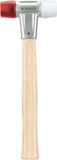 Halder Baseplex Hamer - Nylon/Celluloseacetaat - Hout - 360gr - 30mm