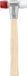 Halder Baseplex Hamer - Nylon/Celluloseacetaat - Hout - 360gr - 30mm