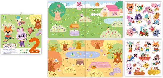 Janod My Arts & Crafts - Herbruikbare stickersset