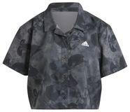 adidas Floral Graphic Crop Woven Polo Shirt dames Shirt