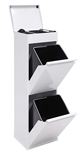 Arregui Top CR221-B Vuilnisemmer en recycling - Wit - 97,5 x 30,6 x 24,4 cm
