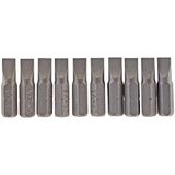 Draper 64031 6mm 1/4" Hex Plain Slot Insert Bit 25mm Lang (10 Stuk)