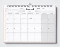 Huurdies® maandkalender - 2026 kalender - A3+