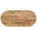VidaXL Tafelblad ovaal 120x50x2,5 cm massief mangohout