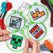 Paladone Minecraft Cross Stitch Charms Set (4‑Pack) – Officieel Gelicentieerde DIY Knutselset met Creeper, TNT, Fox & Sword