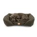 Ferplast Hondenbedkussen voor middelgrote honden, kattenbed, wasbaar synthetisch bouclé, zachte vulling, 78 x 56 x h 22 cm. Groen