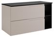 3E 3xE living.com 3xE living Badkameronderkast-set, kasjmier/zwart, 100 (80 + 20) x 46 x 58 cm