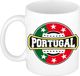 Bellatio Decorations Portugal embleem theebeker / koffiemok van keramiek - 300 ml - Portugal landen thema - supporter bekers / mokken