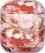 Rouge marbre Housse de protection pour AirPods