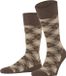Burlington Tartan gedessineerd katoen sokken heren bruin - maat 40-46