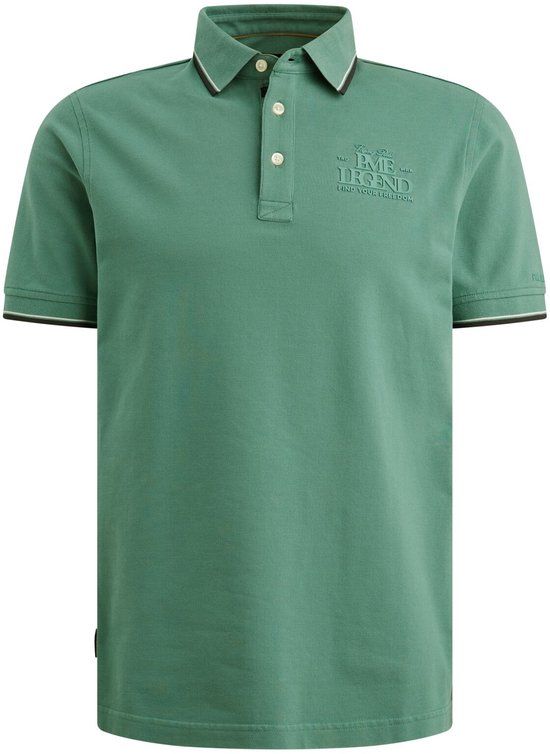 PME Legend Heren Polo Korte Mouw Groen Maat M